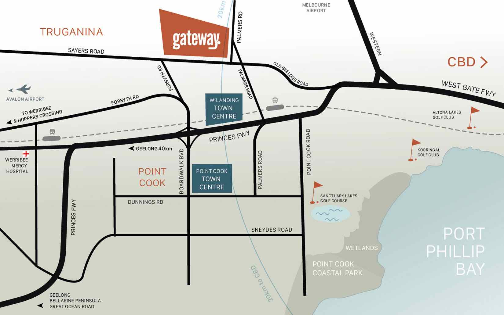 Gateway Truganina Location map